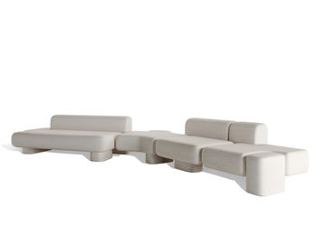 CUSCO - Sectional fabric sofa by Carpanese Home - view 2